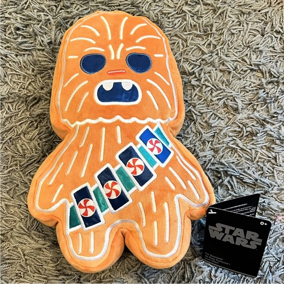 NWT Disney Chewbacca Gingerbread Scented Plush Pillow (Multiple Avail) - Picture 11 of 11